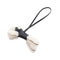 Charm Sheepskin Agneau Milo and Leather Black and Ivory Handbag Charm