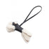 Charm Sheepskin Agneau Milo and Leather Black and Ivory Handbag Charm