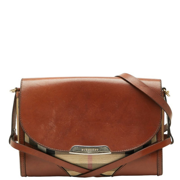 Bridle Abbott Crossbody Bag House Check Canvas and Leather Small