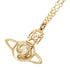 Pendant Necklace Gold and Rhinestone