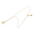 Pendant Necklace Gold and Rhinestone