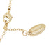 Pendant Necklace Gold and Rhinestone