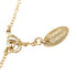 Pendant Necklace Gold and Rhinestone
