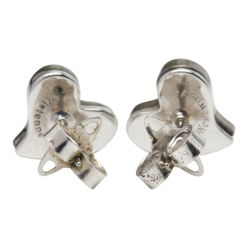 Earrings Stud Silver-Tone Metal