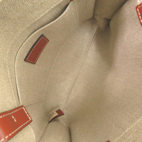 Woody Tote Canvas with Leather Small