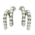 Pearl Earrings Artificial Pearl and Metal