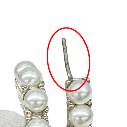 Pearl Earrings Artificial Pearl and Metal