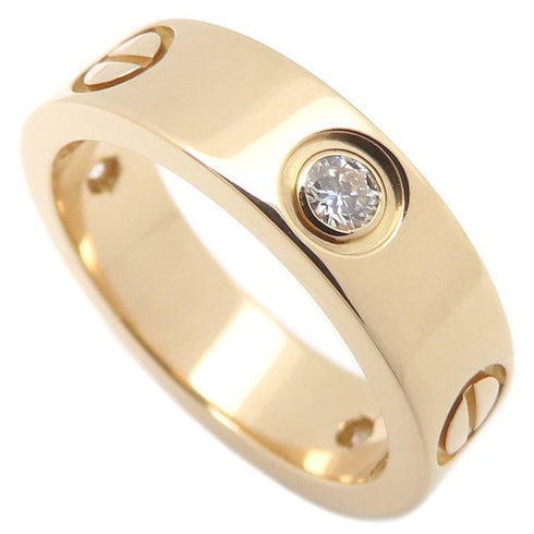 Love Band Ring 18K Rose Gold with Diamond