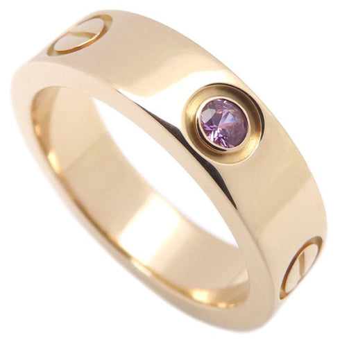Love Ring 18K Rose Gold and Pink Sapphire