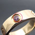 Love Ring 18K Rose Gold and Pink Sapphire