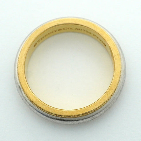 Milgrain Ring 18K Yellow Gold and Platinum