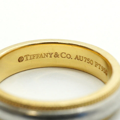 Milgrain Ring 18K Yellow Gold and Platinum