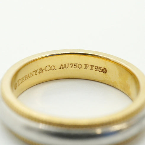 Milgrain Ring 18K Yellow Gold and Platinum