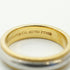 Milgrain Ring 18K Yellow Gold and Platinum