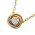Trinity Pendant Necklace 18K Tricolor Gold