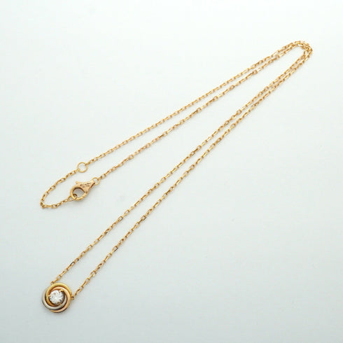 Trinity Pendant Necklace 18K Tricolor Gold
