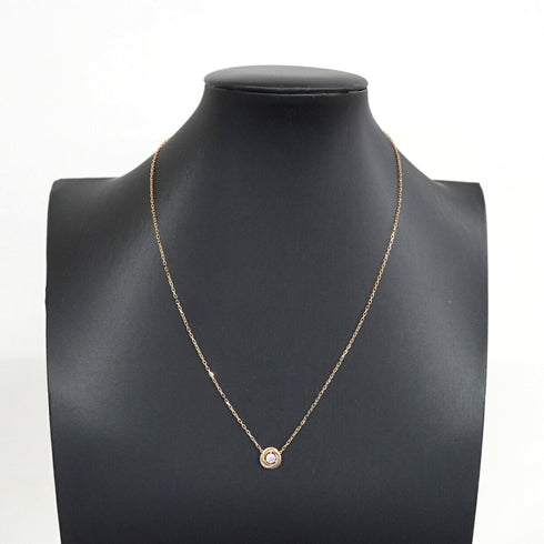 Trinity Pendant Necklace 18K Tricolor Gold