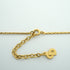 Pendant Necklace Gold and Rhinestone