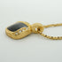 Pendant Necklace Gold and Rhinestone