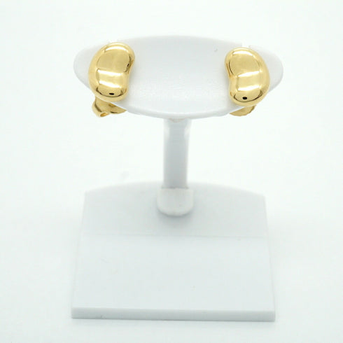 Bean Earrings 18K Yellow Gold 8.8mm 18K Yellow Gold