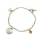 Ex-Libris Bracelet 18K Rose Gold and Sterling Silver Mini