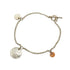 Ex-Libris Bracelet 18K Rose Gold and Sterling Silver Mini