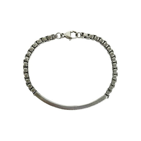 Vintage Venetian ID Bracelet Sterling Silver