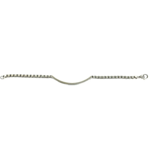Vintage Venetian ID Bracelet Sterling Silver