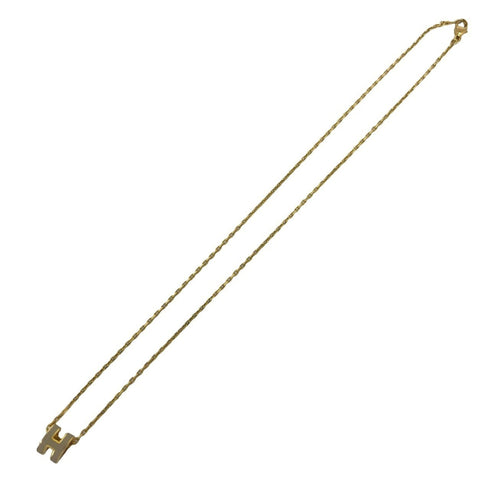 Pop H Pendant Necklace Gold-Tone Metal