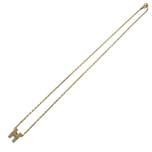Pop H Pendant Necklace Gold-Tone Metal