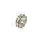 Vintage Grooved Double Line Ring Sterling Silver