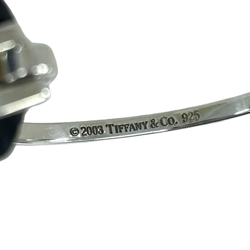 Rectangle ID Plate Bangle Sterling Silver Bracelet