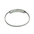Rectangle ID Plate Bangle Sterling Silver Bracelet