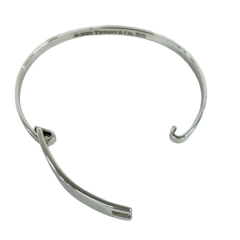 Rectangle ID Plate Bangle Sterling Silver Bracelet