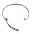 Rectangle ID Plate Bangle Sterling Silver Bracelet