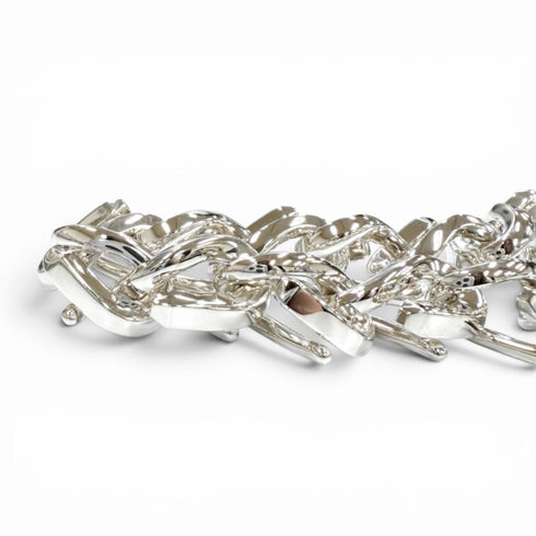 Forge Link Bracelet Sterling Silver Medium