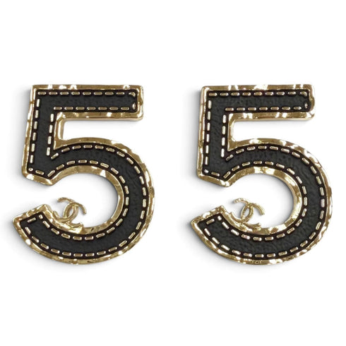 CC Logo Earrings Gold-Tone Metal Gold-Tone Metal