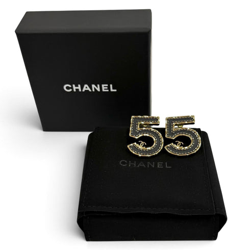 CC Logo Earrings Gold-Tone Metal Gold-Tone Metal