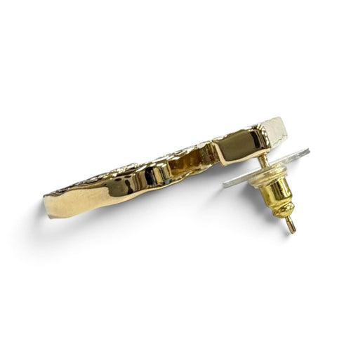 CC Logo Earrings Gold-Tone Metal Gold-Tone Metal