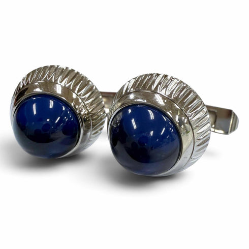 Cufflinks Sterling Silver With Blue Spinel Bracelet
