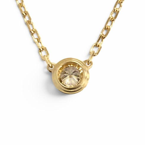 Pendant Necklace 18K Yellow Gold with Diamond
