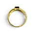 Vintage Band Ring 18K Yellow Gold with Ruby