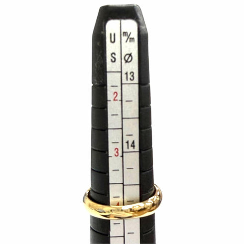 Vintage Band Ring 18K Yellow Gold with Ruby