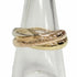 Vendome Louis Cartier Band Ring 18K Tricolor Gold