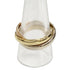 Vendome Louis Cartier Band Ring 18K Tricolor Gold