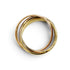 Vendome Louis Cartier Band Ring 18K Tricolor Gold