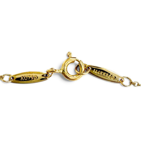 Elsa Peretti Diamonds By The Yard Pendant Necklace 18K Yellow Gold and Diamond