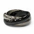 Trinity Ring 18K White Gold and Ceramic