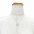 Circle Pendant Necklace Sterling Silver