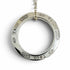 Circle Pendant Necklace Sterling Silver